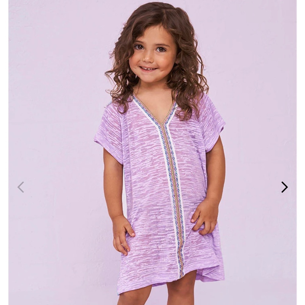 Pitusa Kid’s Abaya cover-up in Lavender